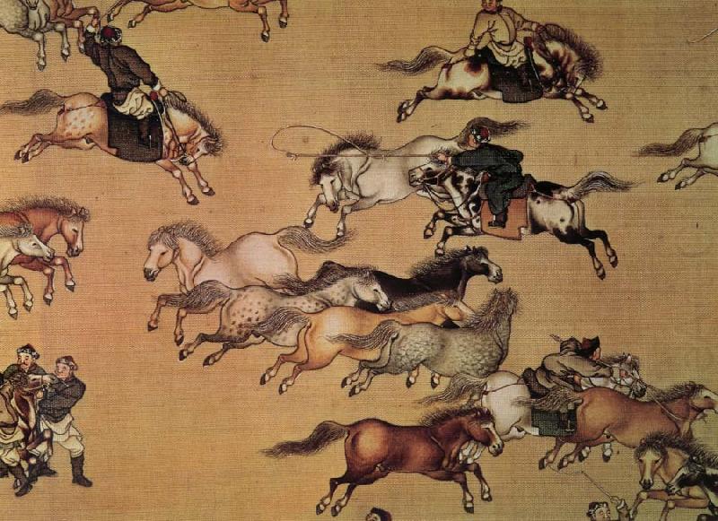 Emperor Qianlong on the trip, unknow artist